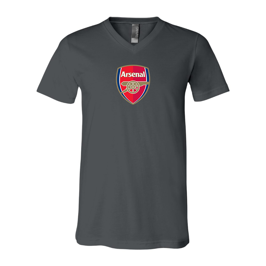 Men’s  Arsenal Soccer - BELLA + CANVAS - Jersey V-Neck Tee - 3005