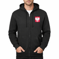 Men's Poland National Soccer Team Zipper Hoodie
