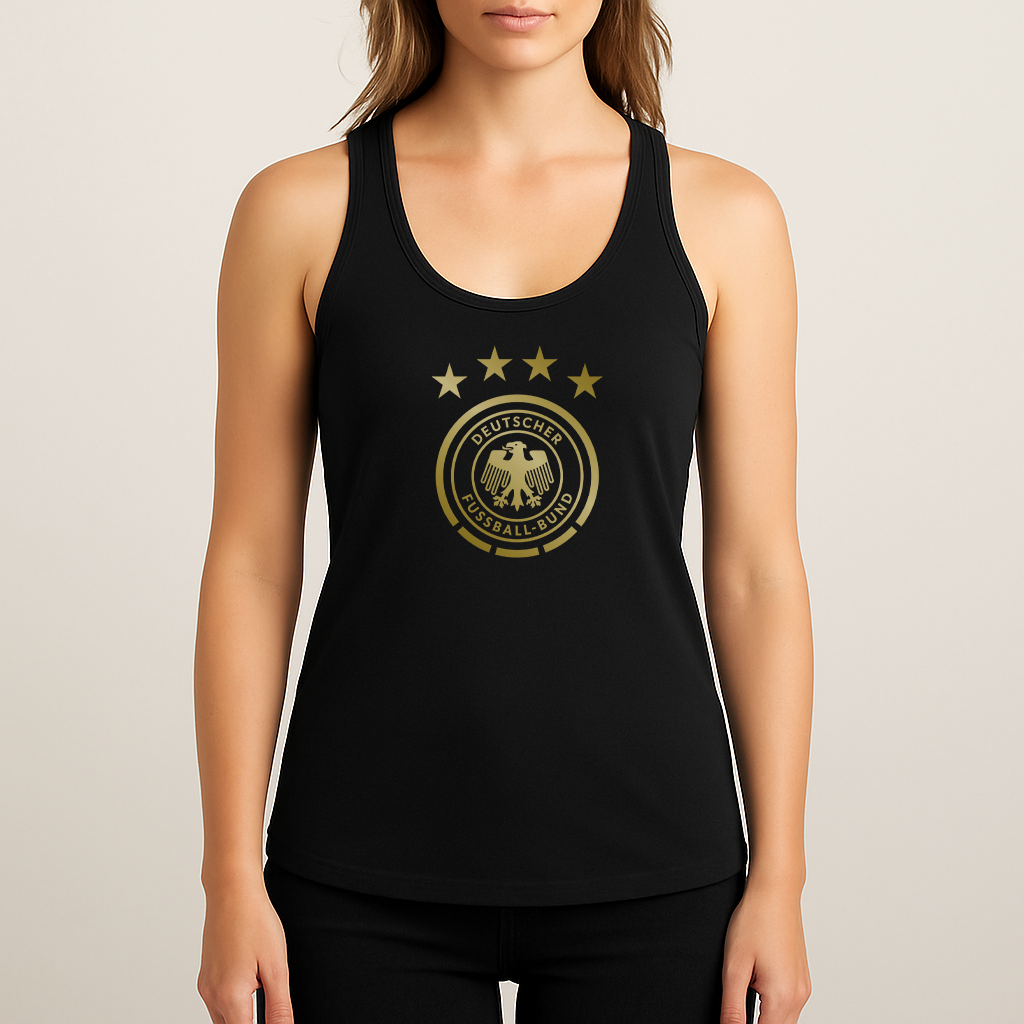 Women's Germany Soccer Racerback Tank Top