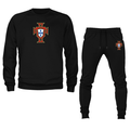 Men's Portugal National Soccer Team Crewneck Sweatshirt Joggers Suit