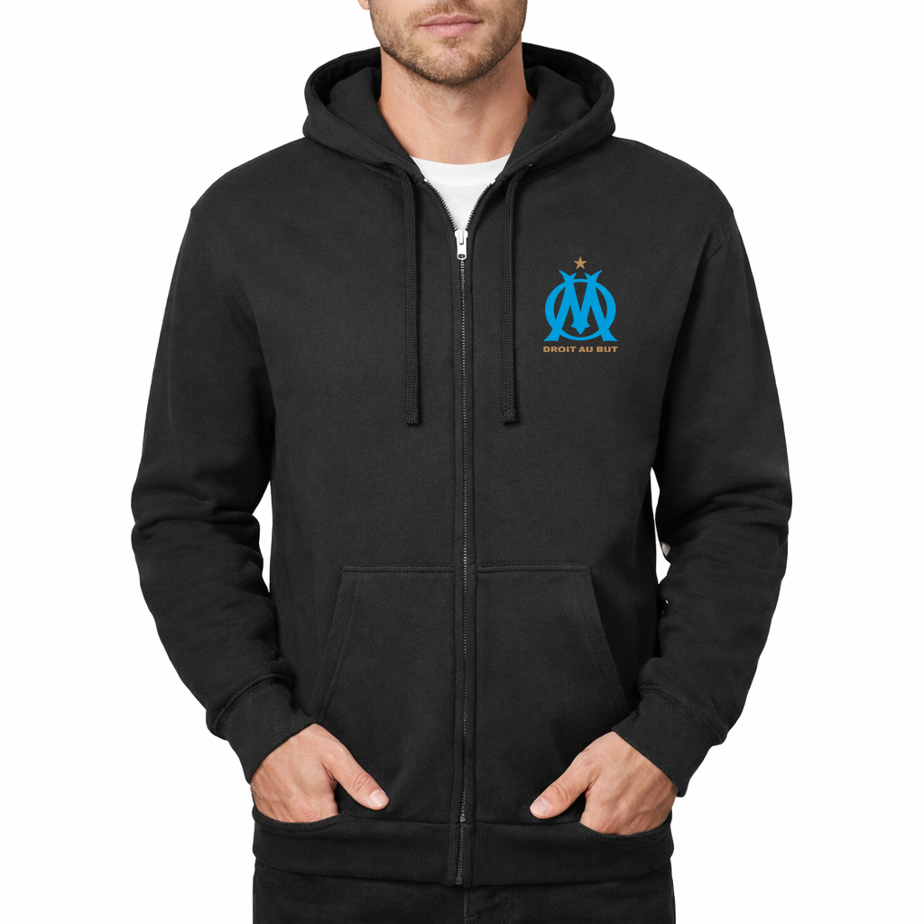 Men's Olympique de Marseille FC Zipper Hoodie