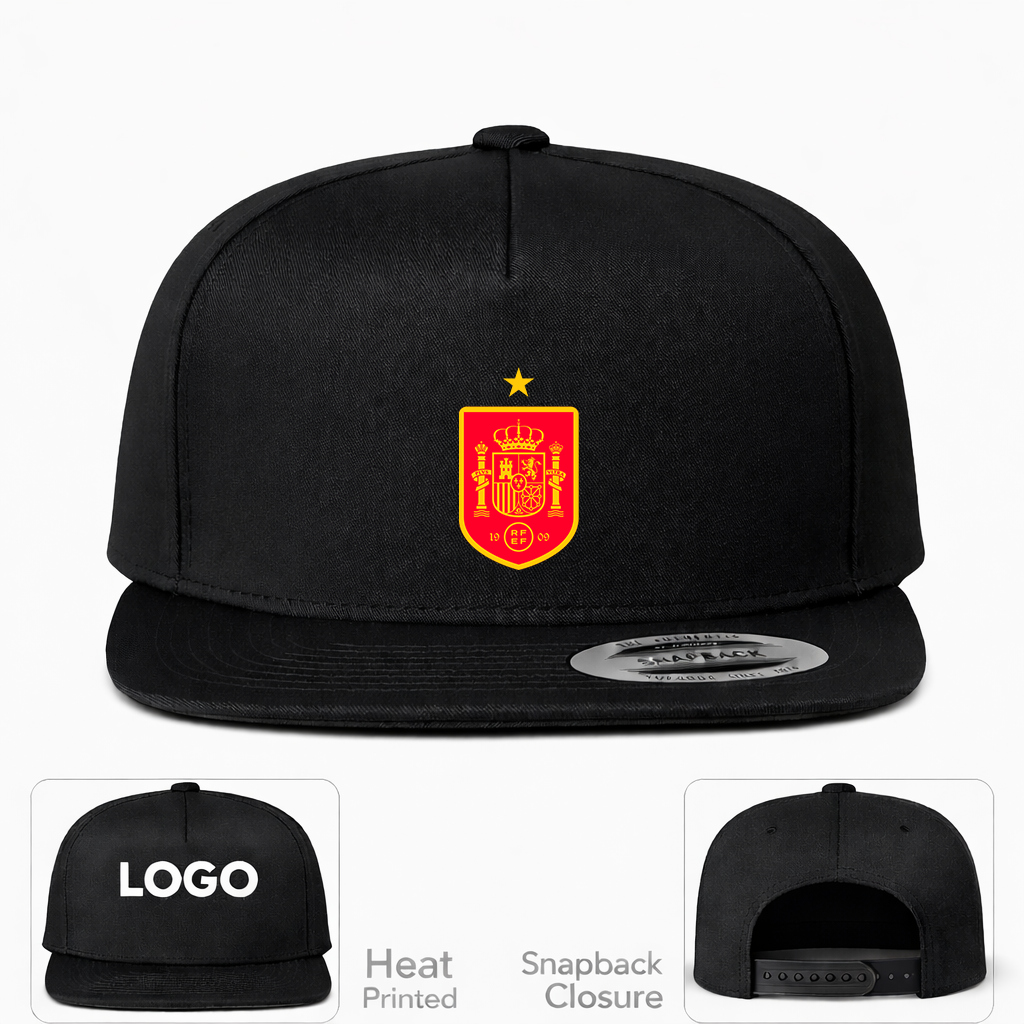 Spain Red Logo National Soccer Team Snapback Hat