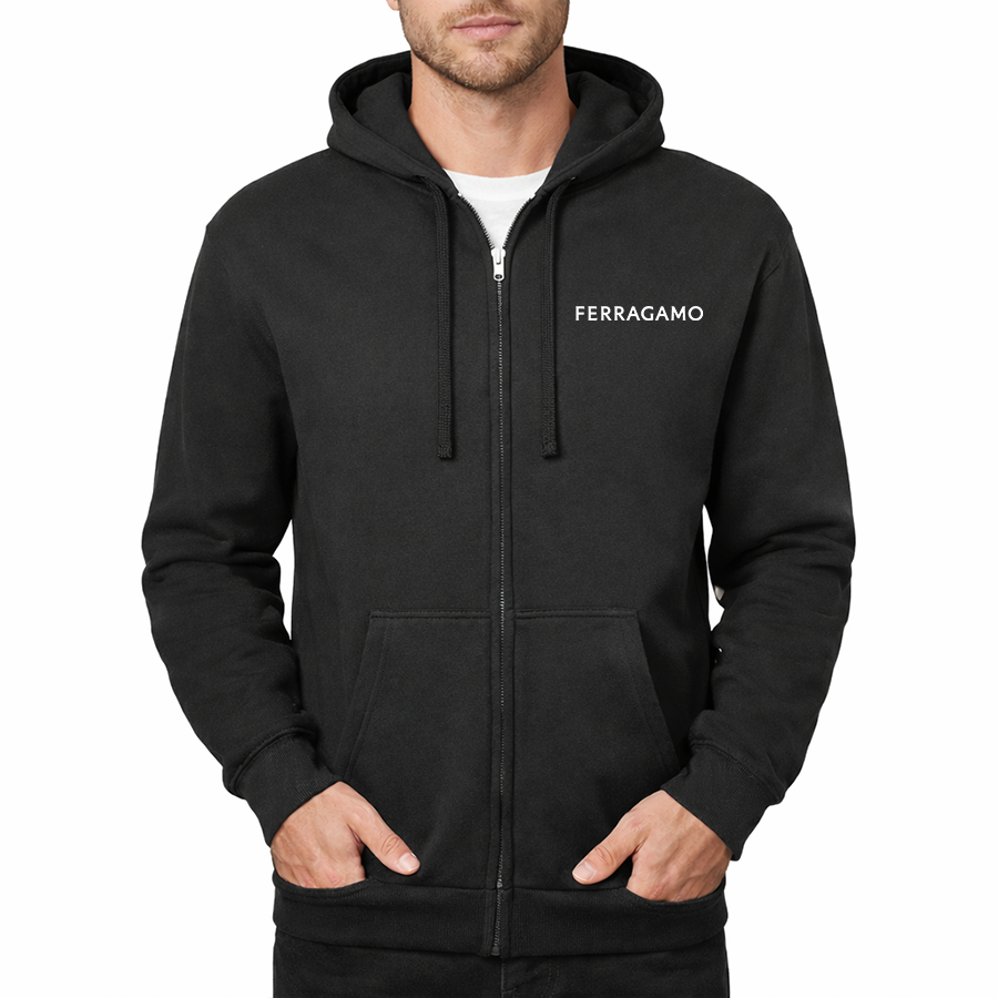 Men's Ferragamo Zipper Hoodie