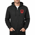 Men's Albania National Soccer Team Zipper Hoodie