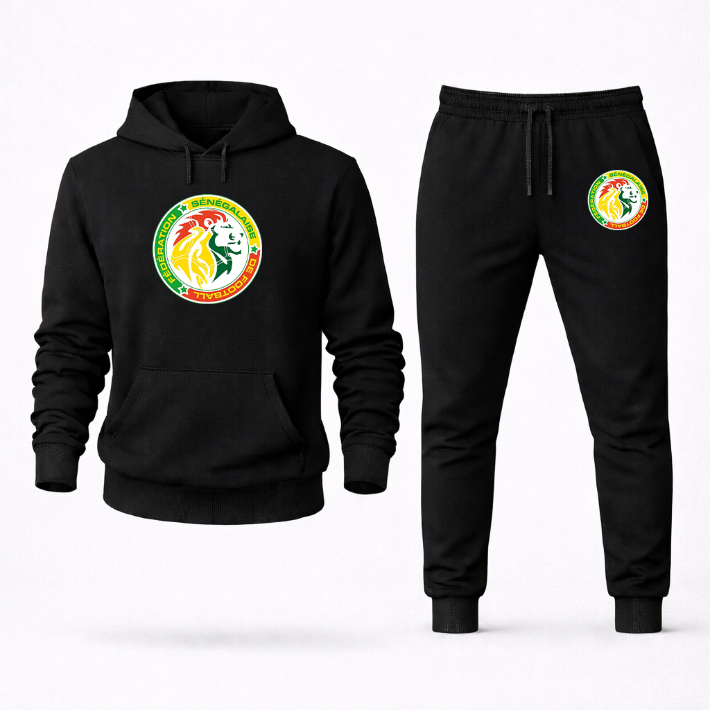 Men's Senegal National Soccer Team Hoodie Joggers Set
