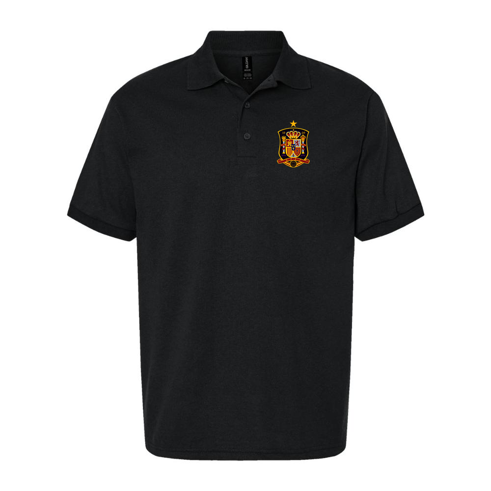 Men's Spain National Soccer Team Dry Blend Polo