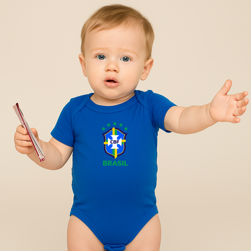 Brasil National Soccer Team Baby Romper Onesie