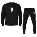 Men's Juventus Soccer Logo Crewneck Sweatshirt Joggers Suit