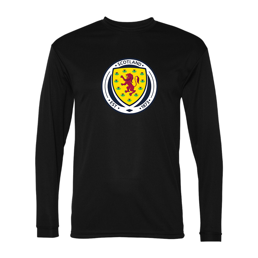 Men’s  Scotland National Soccer Team  - C2 Sport - Performance Long Sleeve T-Shirt - 5104