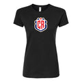 Women's Costa Rica National Soccer Team Round Neck T-Shirt