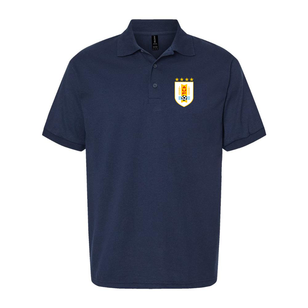 Men's Uruguay National Soccer Team Dry Blend Polo