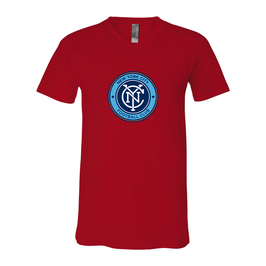 Men’s  New York City FC  - BELLA + CANVAS - Jersey V-Neck Tee - 3005