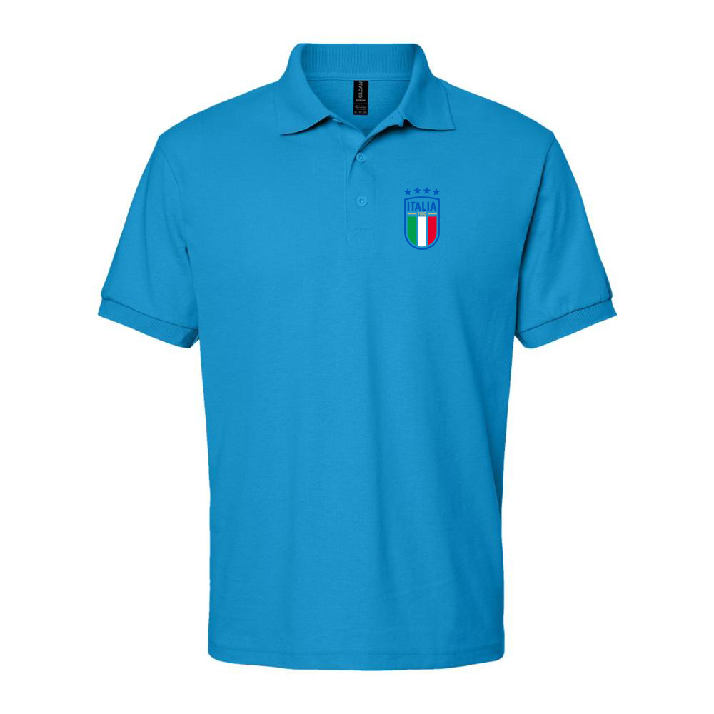 Men's Italy National Soccer Dry Blend Polo