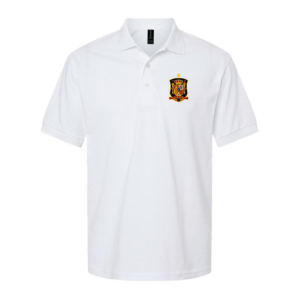 Men's Spain National Soccer Team Dry Blend Polo